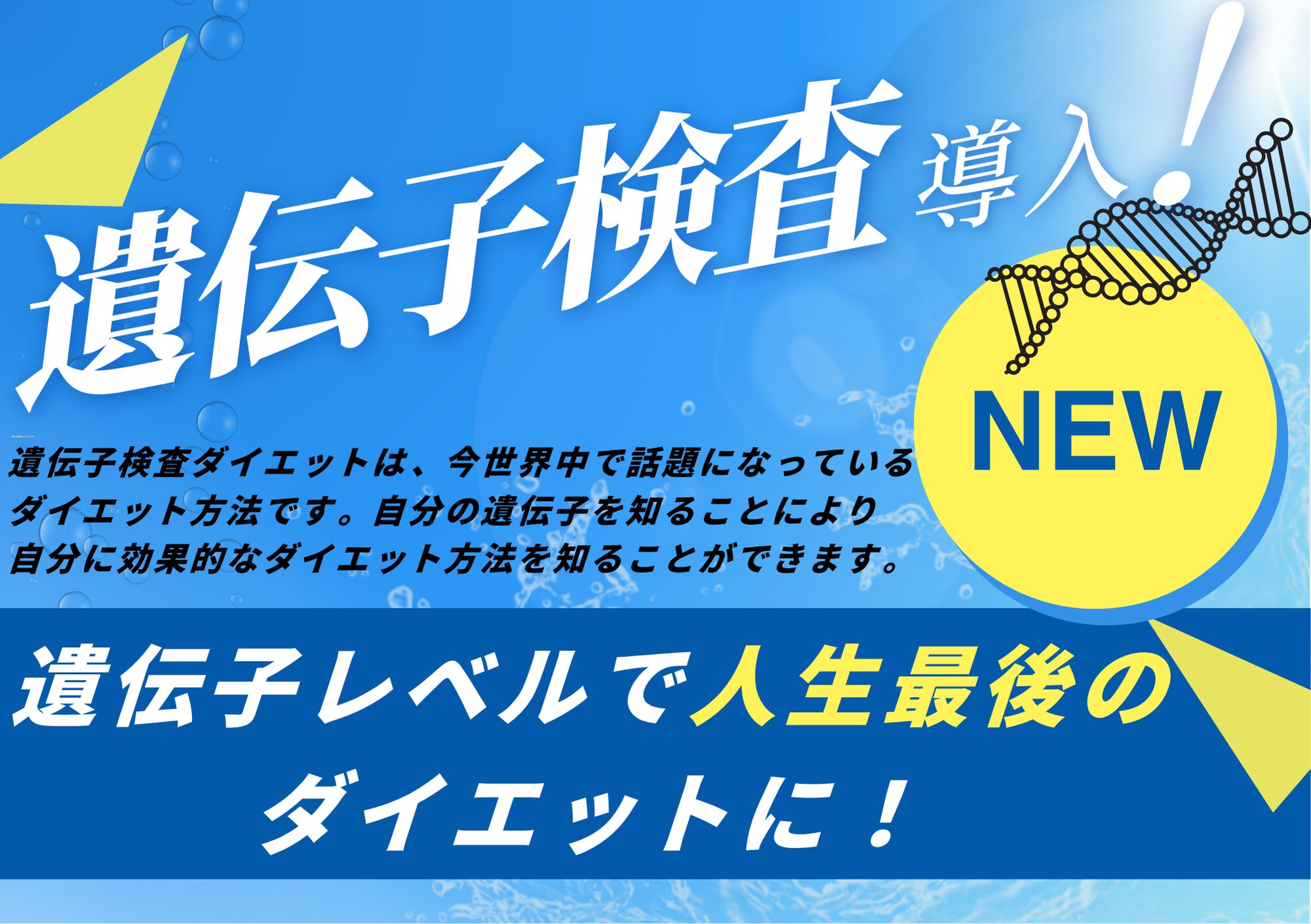 遺伝子検査導入
